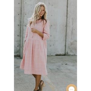 Light Pink and White Dress